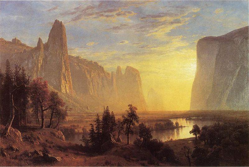 Albert Bierstadt Yosemite Valley, Yellowstone Park oil painting picture
